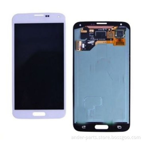 LCD Display for Samsung Galaxy S5, New and Genuine Quality, White/Black/Blue/Gray